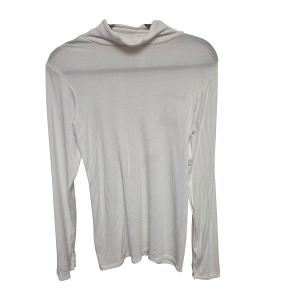 Spanx White Long Sleeve Turtleneck Top XL Extra Large Layering Essential - Picture 1 of 5